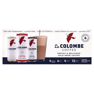 La Colombe® Draft Latte Cold Brew, Assorted Flavors, 9 oz Can, 12/Carton (GRR22002272)