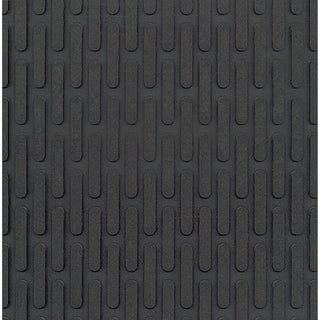 Crown Crown-Tred Indoor/Outdoor Scraper Mat, Rubber, 43.75 x 66.75, Black (CROTD46BLA)