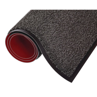 Crown Dust-Star Microfiber Wiper Mat, 36 x 120, Charcoal (CWNDS0310CH)
