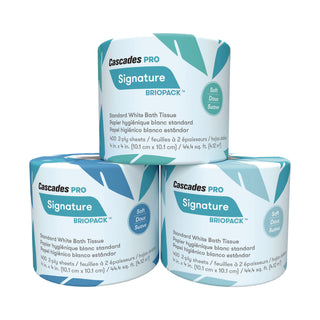Cascades PRO Signature Bath Tissue, Septic Safe, 2-Ply, White, 400 Sheets/Roll, 24 Rolls/Carton (CSDB710)