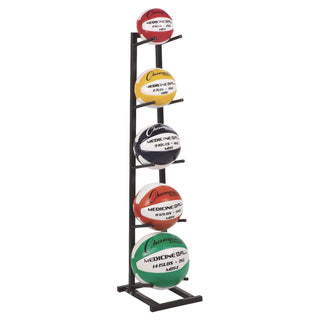 Champion Sports Single Medicine Ball Tree, 11" x 15" x 52", Black (CSIMBR1)