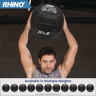 Champion Sports Rhino Promax Elite Medicine Ball, 30 lb, Black (CSIPRX30)