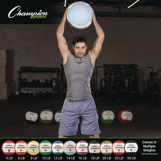 Champion Sports Rhino Promax Medicine Ball, 25 lb, Red (CSIRPX25)