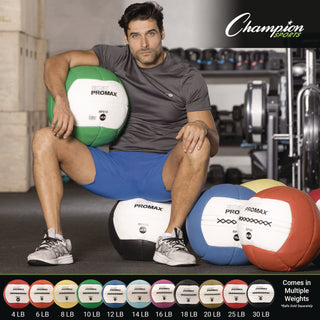 Champion Sports Rhino Promax Medicine Ball, 25 lb, Red (CSIRPX25)