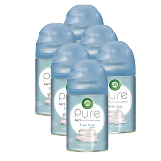 Air Wick® Freshmatic Ultra Spray Refill, Fresh Linen, Aerosol, 5.89 oz, 6/Carton (REC82314)