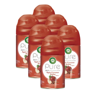 Air Wick® Freshmatic Ultra Spray Refill, Apple Cinnamon Medley, Aerosol, 5.89 oz, 6/Carton (REC78283)