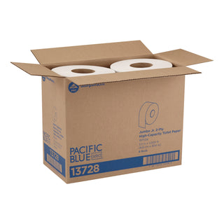 Georgia Pacific® Professional Jumbo Jr. Bath Tissue Roll, 9" diameter, 1000ft, 8 Rolls/Carton (GPC13728)