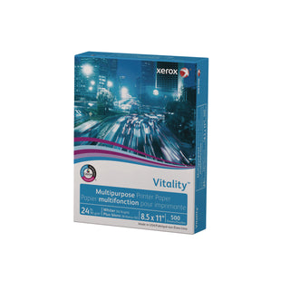 Xerox® Vitality Multipurpose Print Paper, 92 Bright, 24lb, 8.5 x 11, White, 500/Ream (XER3R2531)
