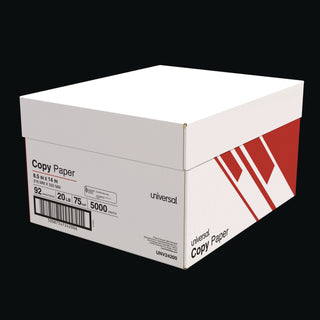 Universal® Legal Size Copy Paper, 92 Bright, 20 lb Bond Weight, 8.5 x 14, White, 500 Sheets/Ream, 10 Reams/Carton (UNV24200)