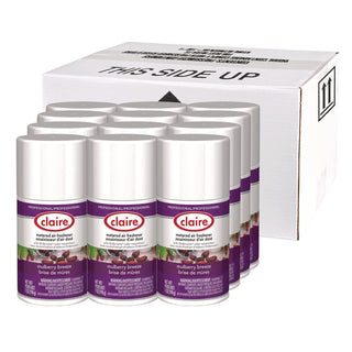 Claire® Metered Air Freshener, Mulberry Scent, 7 oz Aerosol Spray, 12/Carton (CGC106)