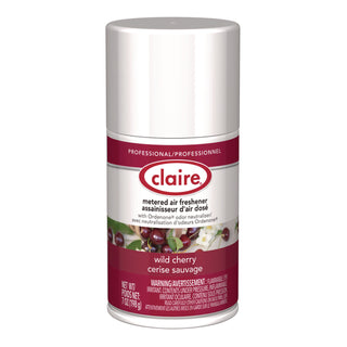 Claire® Metered Air Freshener, Cherry Scent, 7 oz Aerosol Spray, 12/Carton (CGC107)