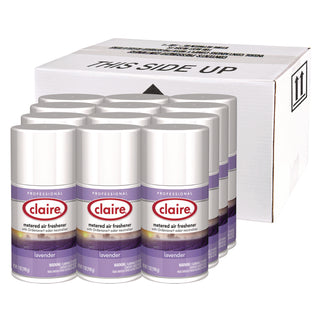 Claire® Metered Air Freshener, Lavender, 11 oz Aerosol Spray, 12/Carton (CGC115)