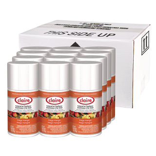 Claire® Metered Air Freshener, Mango, 11 oz Aerosol Spray, 12/Carton (CGC116)