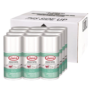 Claire® Metered Air Freshener, Fresh Linen, 11 oz Aerosol Spray, 12/Carton (CGC110)