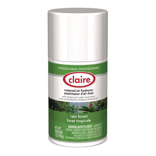 Claire® Metered Air Freshener, Rain Forest, 11 oz Aerosol Spray, 12/Carton (CGC114)