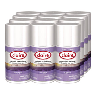 Claire® Metered Air Freshener, Lavender, 11 oz Aerosol Spray, 12/Carton (CGC115)