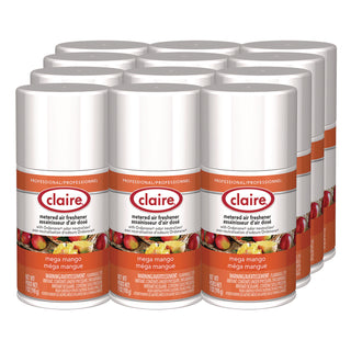 Claire® Metered Air Freshener, Mango, 11 oz Aerosol Spray, 12/Carton (CGC116)