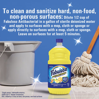Fabuloso® Antibacterial Multi-Purpose Cleaner, Sparkling Citrus Scent, 48 oz Bottle, 6/Carton (CPC98557)