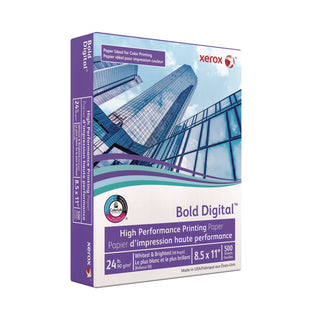 Xerox® Bold Digital Printing Paper, 98 Bright, 24lb, 8.5 x 11, White, 500/Ream (XER3R11540)