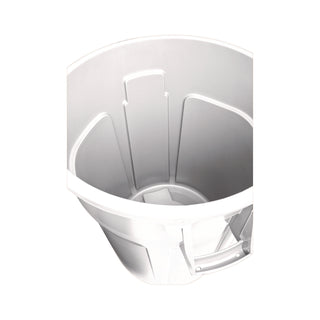 Rubbermaid® Commercial Vented Round Brute Container, 20 gal, Plastic, White (2620WH)