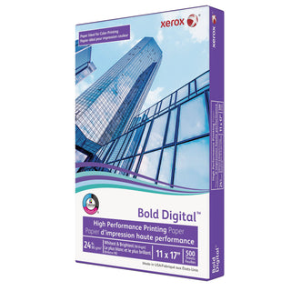 Xerox® Bold Digital Printing Paper, 98 Bright, 24lb, 11 x 17, White, 500/Ream (XER3R11543)