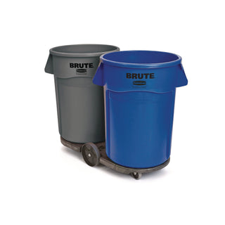 Rubbermaid® Commercial Vented Round Brute Container, 44 gal, Plastic, Blue (RCP2643-60BLU)