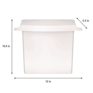 Rubbermaid® Commercial Sanitary Napkin Receptacle with Rigid Liner, Plastic, White (6140WH)