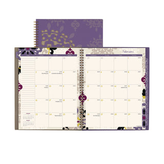 Cambridge® Vienna Weekly/Monthly Appointment Book, Geometric Artwork, 11 x 8.5, Purple/Tan Cover, 12-Month (Jan to Dec): 2025 (AAG122905)