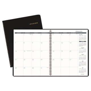 AT-A-GLANCE® Monthly Planner, 11 x 9, Black Cover, 15-Month: Jan 2025 to Mar 2026 (AAG7026005)