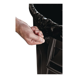Rubbermaid® Commercial Brute Vented Trash Receptacle, Round, 44 gal, Black (RCP2643-60BLA)
