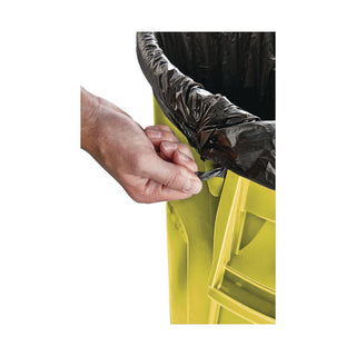Rubbermaid® Commercial Vented Round Brute Container, 44 gal, Plastic, Yellow (RCP2643-60YEL)