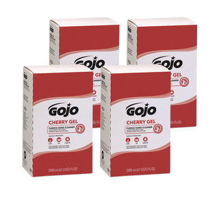 GOJO® Cherry Gel Pumice Hand Cleaner, 2000 ml Refill, 4/Carton (GOJ7290-04)
