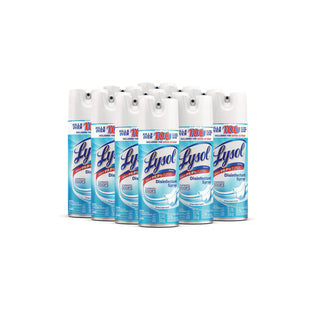 LYSOL® Brand Linen Disinfectant Spray - Spray - 12.50 oz (0.78 lb) - Crisp Linen Scent - 12 / Carton - Clear (RAC74186CT)