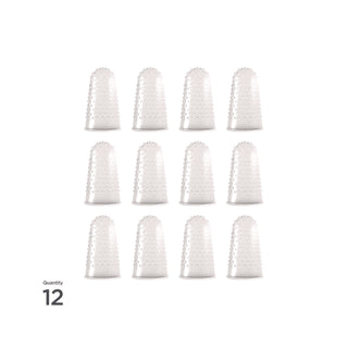 LEE Micro-Gel Fingertips, Size 13, X-Large, Clear, 12/Pack (LEE41090)