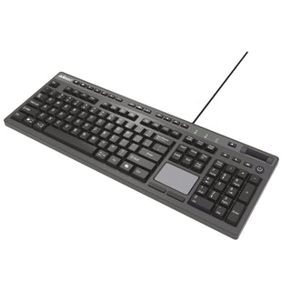 Adesso CyberTouch Desktop Keyboard with Touchpad, Black (ADEAKB445UB)