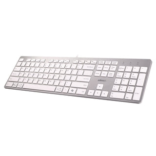 Adesso AKB-730UW Keyboard, Silver/White (ADEAKB730UW)