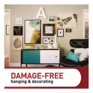 Command™ Picture Hanging Strips, Large, Removable, Holds up to 16 lbs per 4 Pairs, 20 Strip Pairs/Pack (MMM17206BLK20NA)
