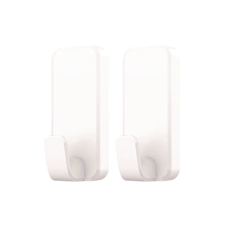 Command™ X-Large Utility Hooks, Plastic, White, 10 lb Capacity, 2 Hooks and 6 Strips/Pack (MMM170102ES)