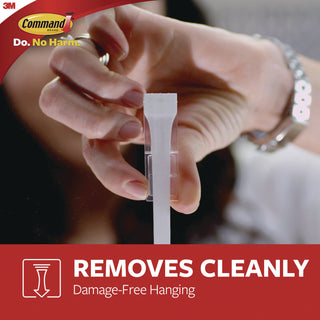 Command™ X-large Utility Hooks, Plastic, White, 15 lb Capacity, 2 Hooks and 8 Strips/Pack (MMM170112ES)