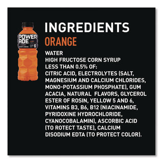 POWERADE® Sports Drink, Orange, 20 oz Bottle, 24/Pack (POW049000032789)
