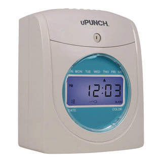 uPunch™ Digital Auto-Align Punch Time Clock Bundle, White (PPZSB1200)