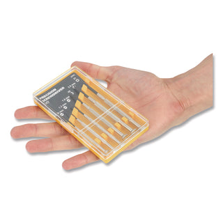 Great Neck® Precision Screwdriver Set, Six-Piece, Phillips/Slotted, Assorted Lengths, Polished Steel Handles (GNSGP6C)