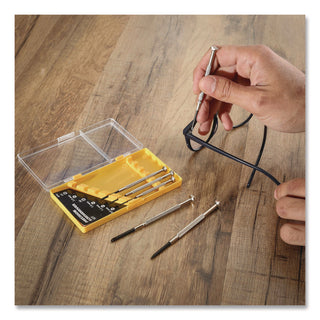 Great Neck® Precision Screwdriver Set, Six-Piece, Phillips/Slotted, Assorted Lengths, Polished Steel Handles (GNSGP6C)