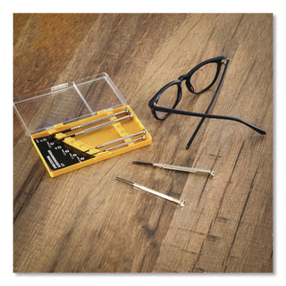 Great Neck® Precision Screwdriver Set, Six-Piece, Phillips/Slotted, Assorted Lengths, Polished Steel Handles (GNSGP6C)