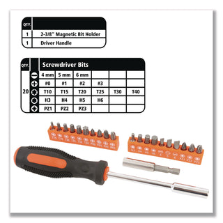 Great Neck® Homeowner's 39-Piece Tool Set, 12.38" x 3" x 7.25" Carry Case (GNS73802)
