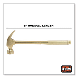 Great Neck® 5-in-1 Carpenter's Hammer with Nesting Handle Containing Four Screwdrivers, 6.5" Long Gold Handle (GNS19006)