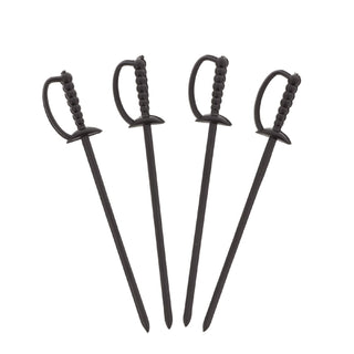 AmerCareRoyal® Sword Picks, Plastic, 6", Black, 1,000/Box, 10 Boxes/Carton (RPPRP147BK)