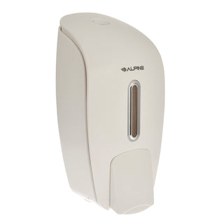 Alpine Industries Surface Mounted Soap and Hand Sanitizer Dispenser, 27 oz, 4.1 x 4.6 x 9.6, White (ALHALP425WHI)