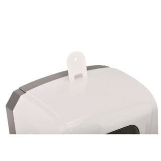 Alpine Industries Wall Mount Automatic Foam Hand Sanitizer Soap Dispenser with Drip Tray, 40 oz, 4.48 x 6 x 18.1, White (ALHALP430FT)