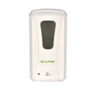 Alpine Industries Automatic Foam Hand Sanitizer/Soap Dispenser with Floor Stand, 40 oz, 4.48 x 6 x 45, White (ALHALP430FS)